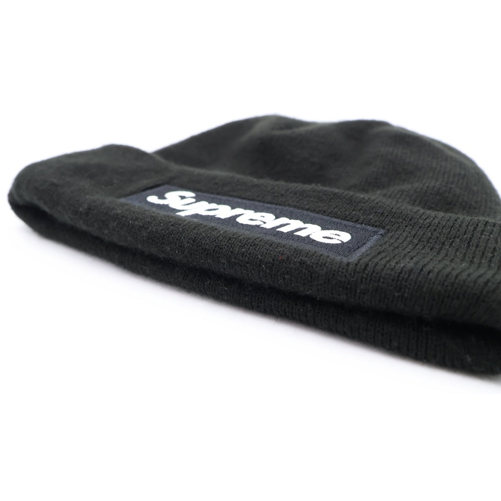 SUPREME(シュプリーム) 23AW ×New Era Box Logo Beanie ニューエラ ボックスロゴ ビーニー ニットキャップ 帽子 ブラック
