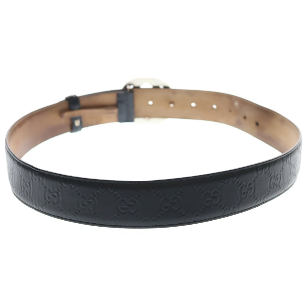 GUCCI(グッチ) インターロッキング ベルト ブラック レザー 411924