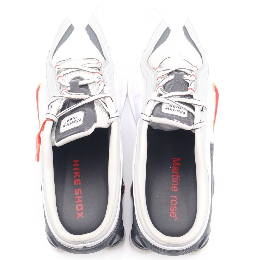 NIKE(ナイキ) ×Martine Rose WMNS SHOX MR4 White Varsity Red