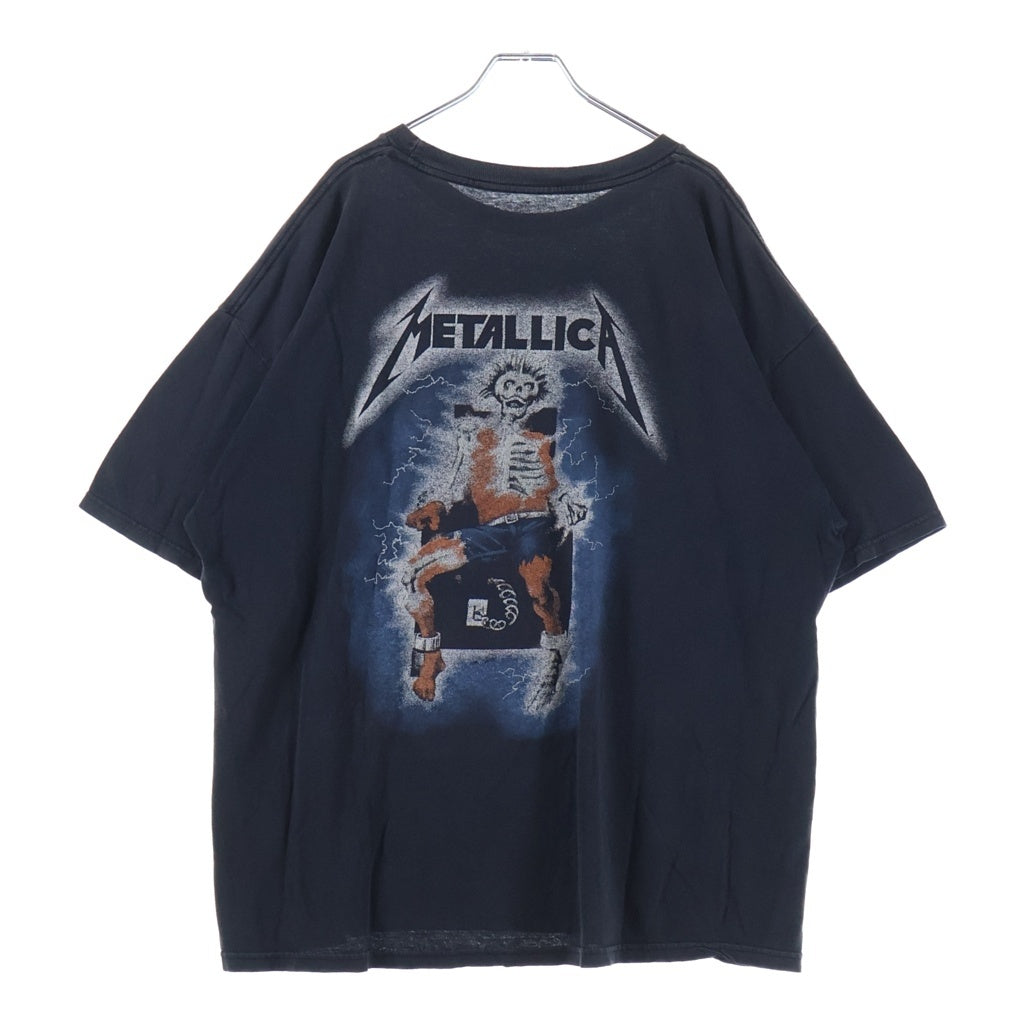 VINTAGE(ヴィンテージ) 00s METALLICA RIDE THE LIGHTNING メタリカ 両面プリント Tシャツ 半袖カットソーブラック