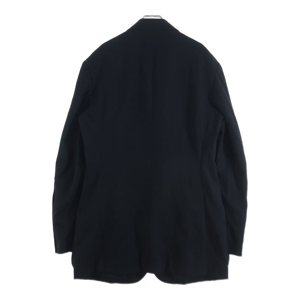 Yohji Yamamoto POUR HOMME(ヨウジヤマモト プールオム) 21AW フラシ胸あて 絞1AW フラシ胸あてボタン止め テーラードジャケット HX-J15-100