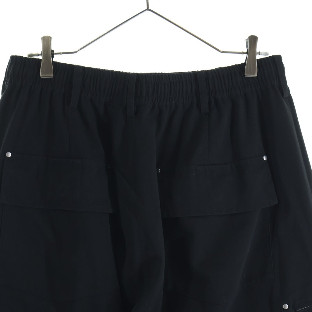 s'yte(サイト) ポリエステル サルエルパンツ ブラック UM-P77-912