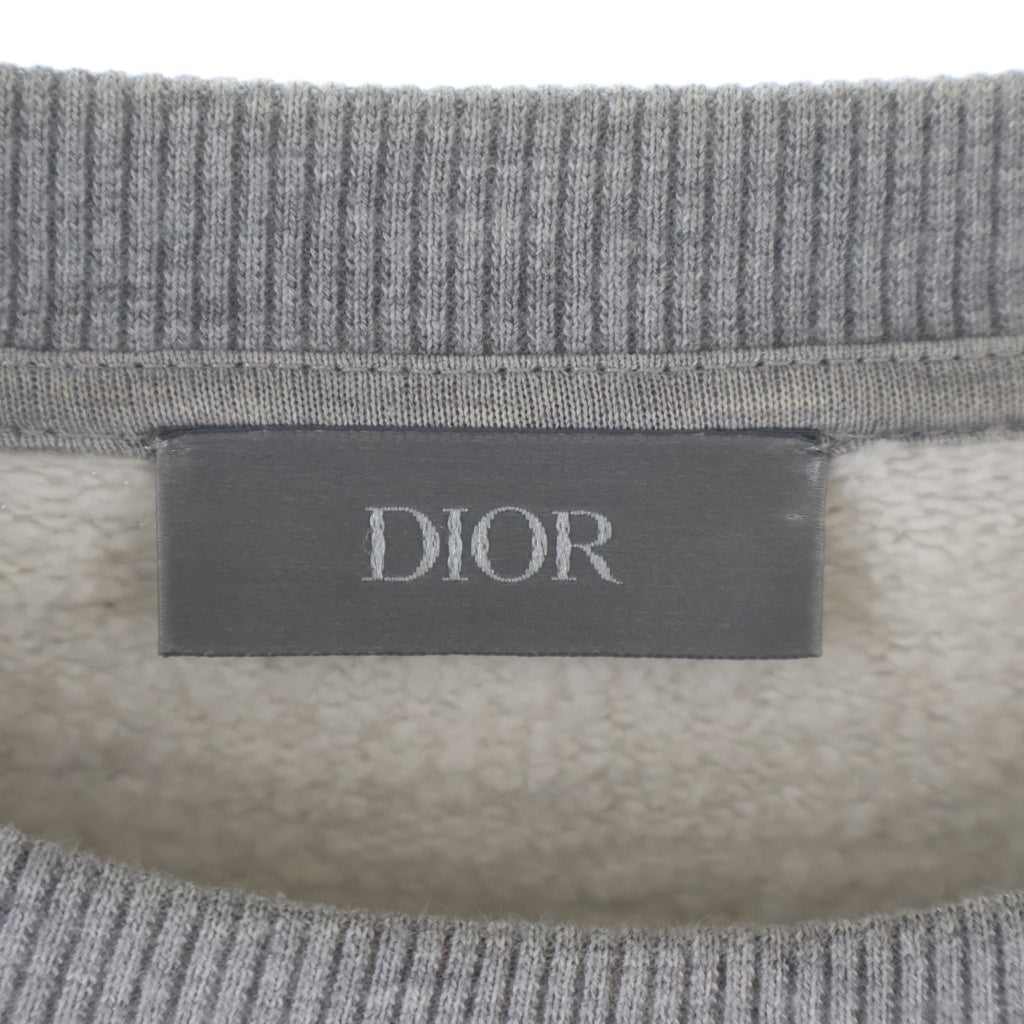Christian Dior クリスチャンディオール CD ICON EMBROIDERED SWEAT CREW CDアイコンロゴ刺繍スウェットトレーナー グレー 113J699A0531 Christian Dior(クリスチャンディオール) CD ICON EMBROIDERED SWEAT