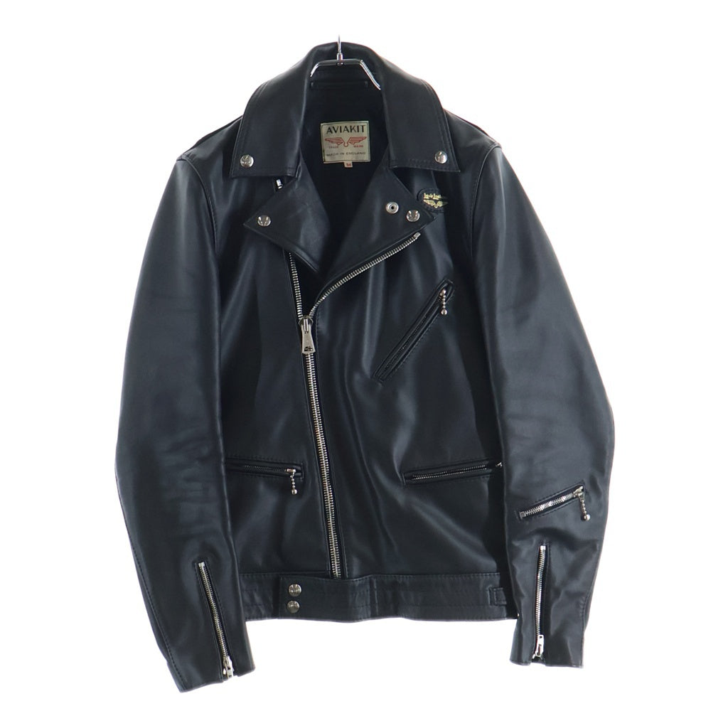 Lewis Leathers(ルイスレザー) 441T CYCLONE TIGHT FIT COW HIDE サイクロン タイトフィット カウハイド ダブルライダースジャケット ブラック