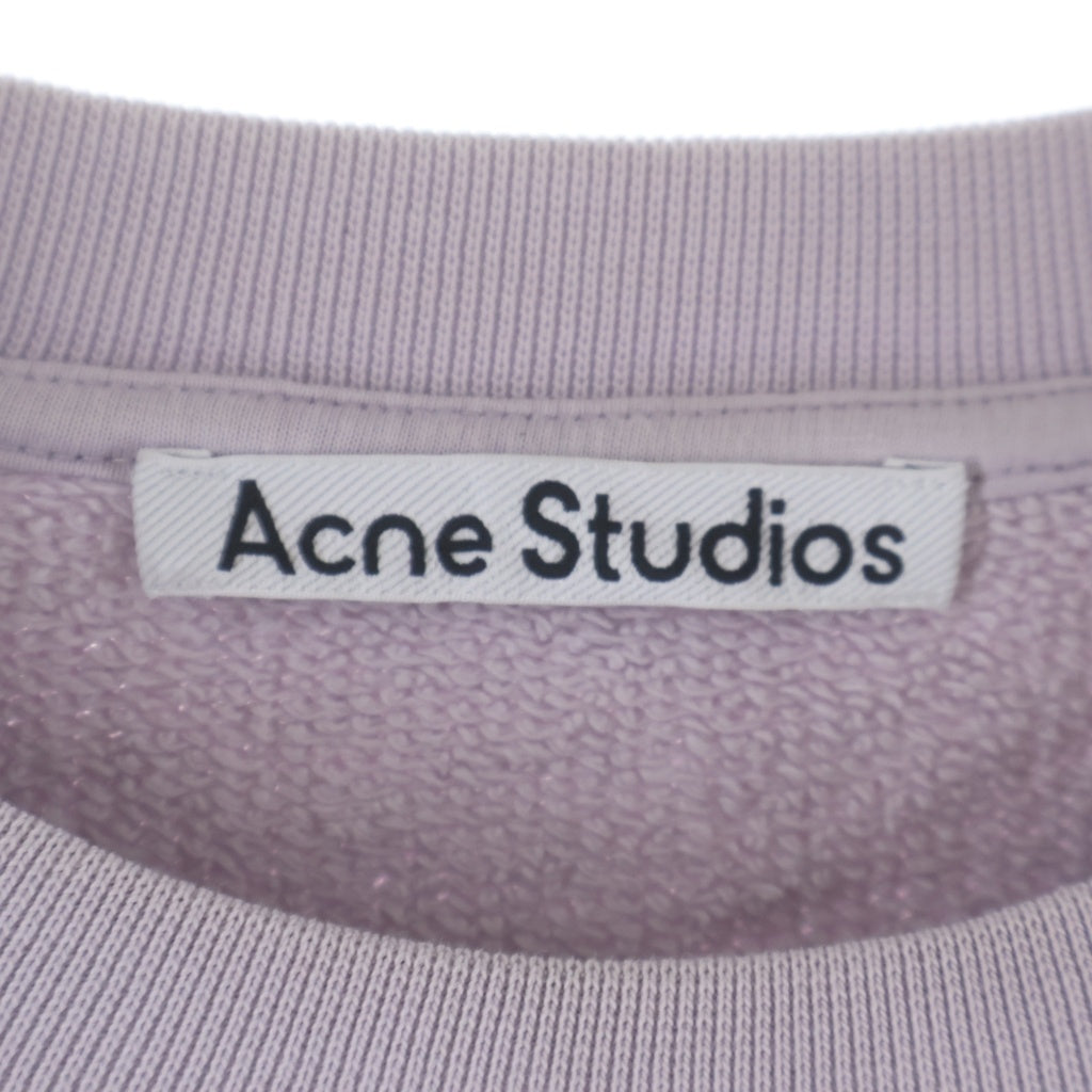 Acne Studios(アクネ ストゥディオズ) Bubble Logo Sweatshirt バブルロゴ クルーネックスウェットトレーナー ピンク FN-MN-SWEA000311 BI0172-