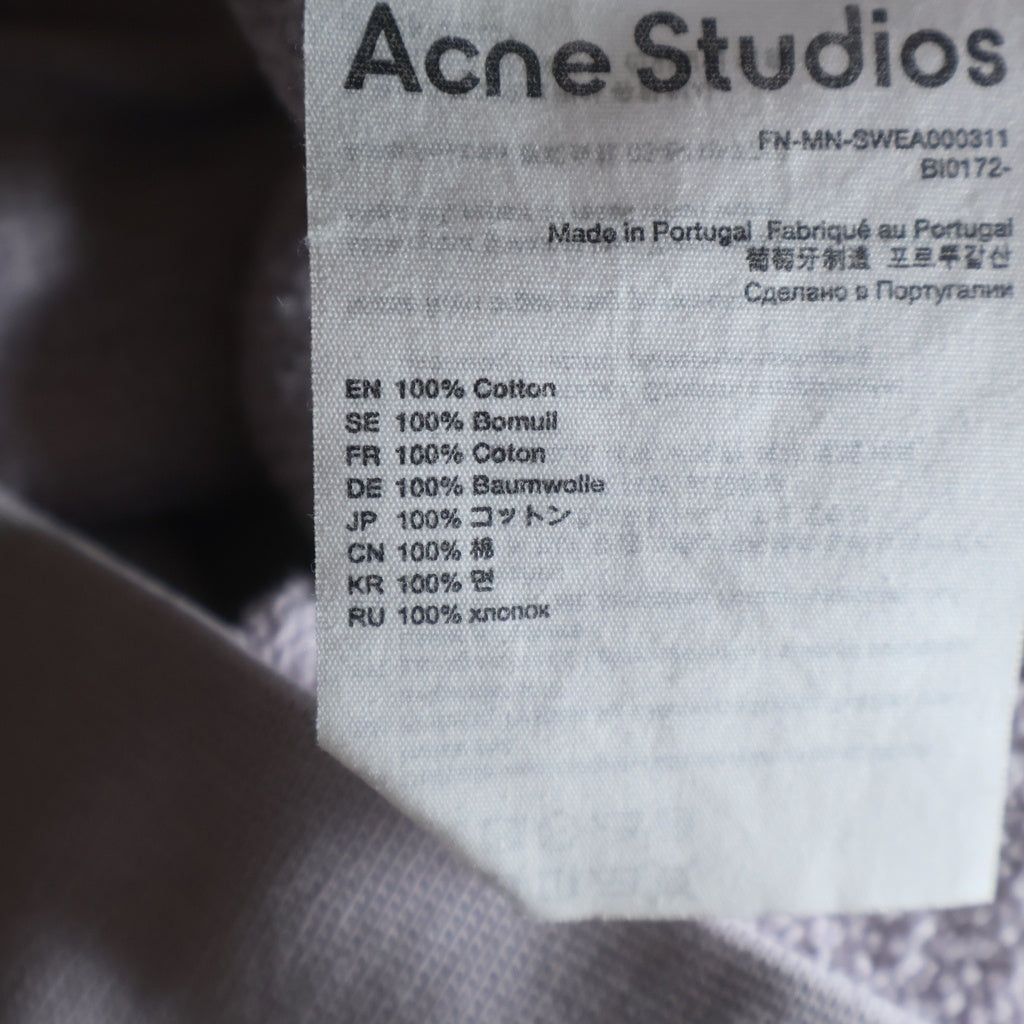 Acne Studios(アクネ ストゥディオズ) Bubble Logo Sweatshirt バブルロゴ クルーネックスウェットトレーナー ピンク FN-MN-SWEA000311 BI0172-