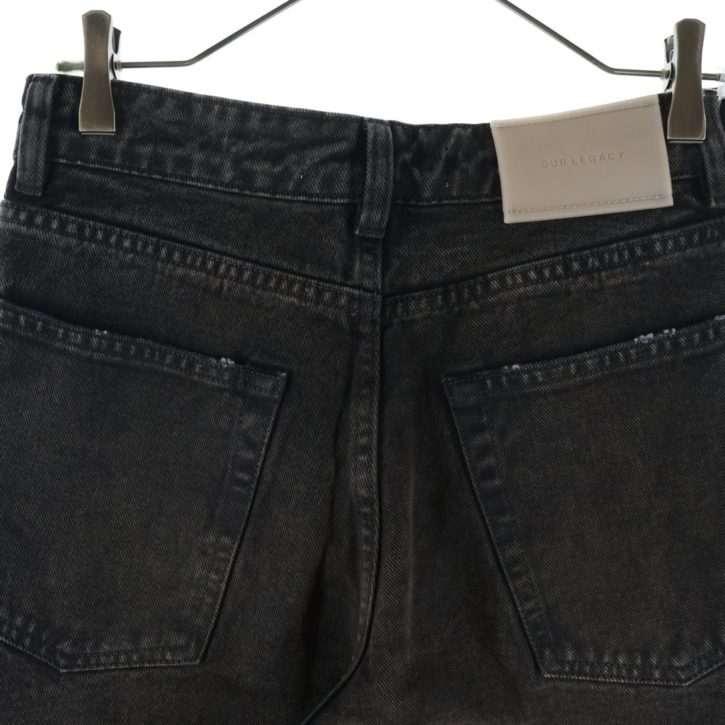 OUR LEGACY(アワーレガシー) FULL CUT DENIM フルカット ウォッシュ ストレートデニムパンツ ブラック W2265FN