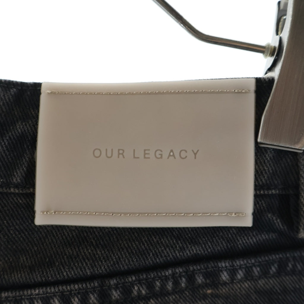 OUR LEGACY(アワーレガシー) FULL CUT DENIM フルカット ウォッシュ ストレートデニムパンツ ブラック W2265FN
