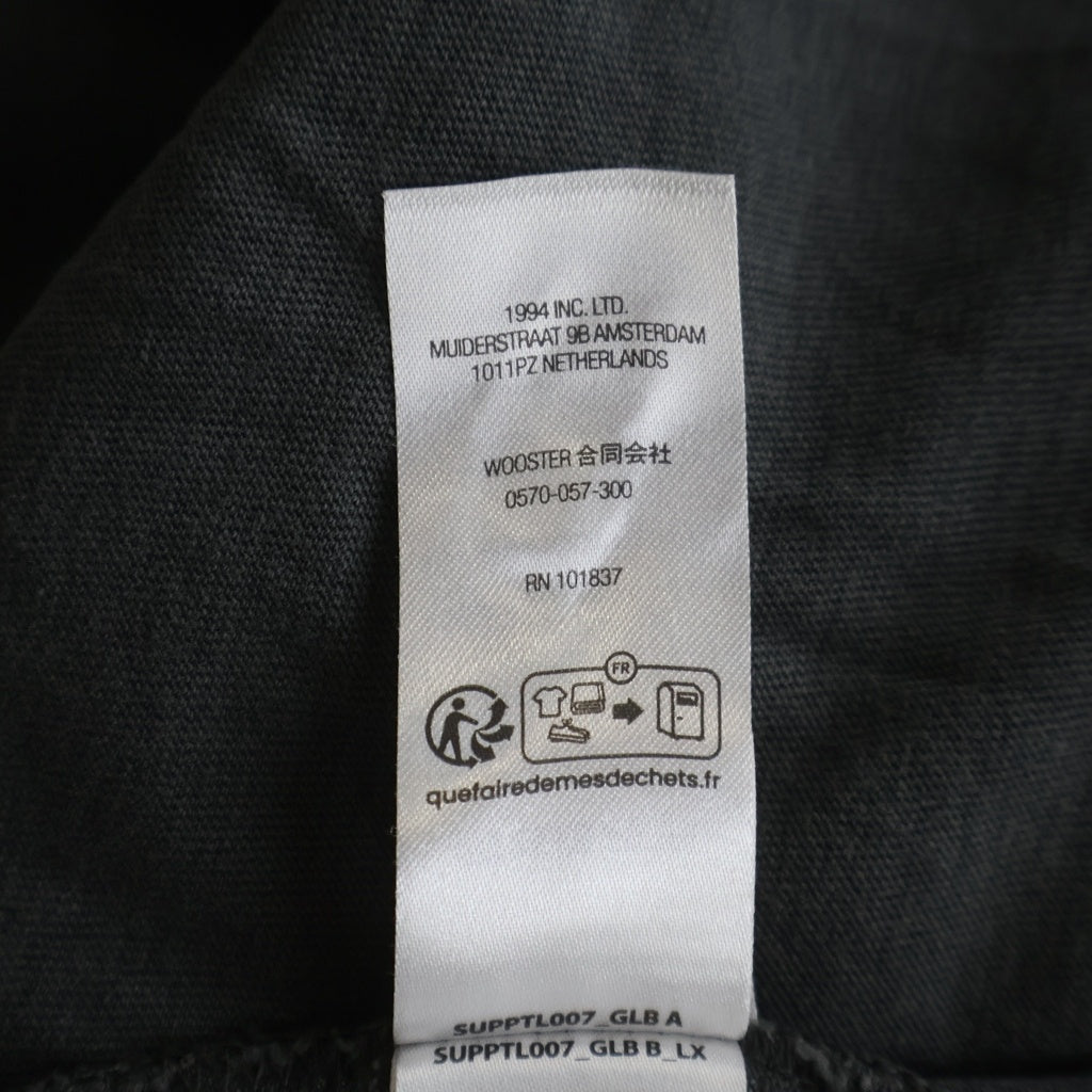 SUPREME(シュプリーム) 26SS Cracked Sleeve L/S Top Washed Black クラックドスリーブ ロングスリーブトップ ウォッシュドブラック 長袖Tシャツ チャコール