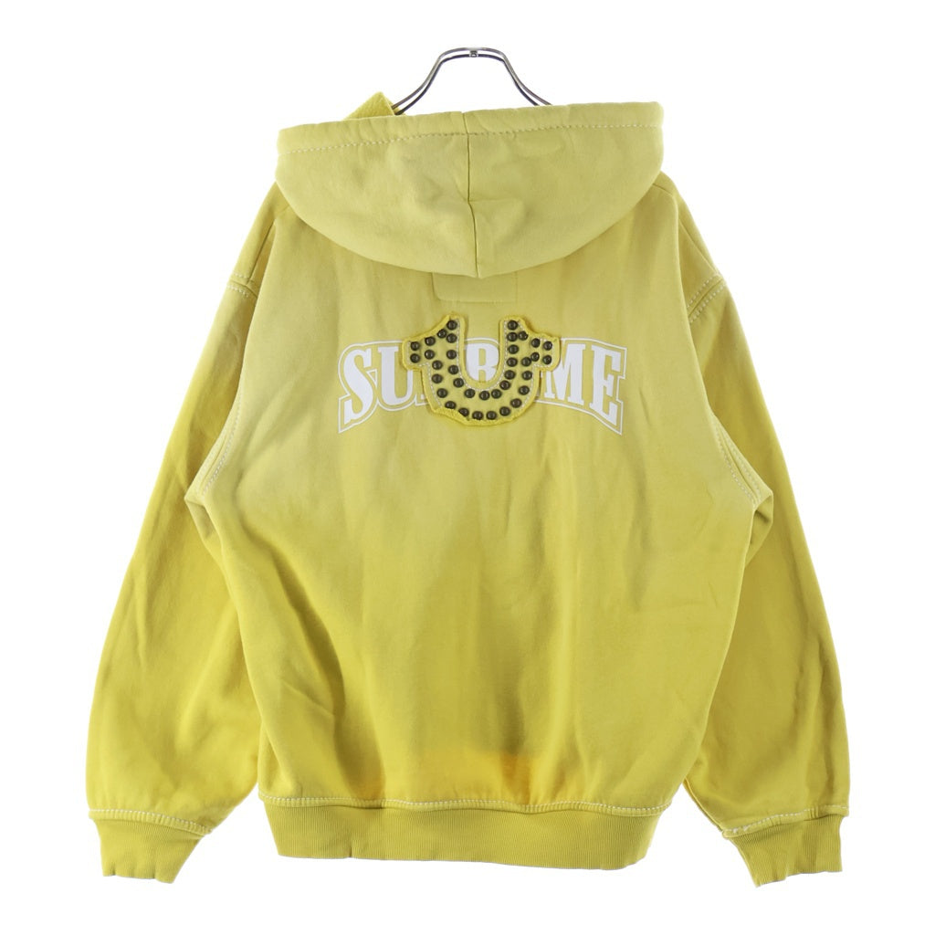 SUPREME(シュプリーム) 25SS ×True Religion Zip Up Hooded Sweatshirt トゥルーレリジョン ジップアップフーディースウェット パーカー イエロー
