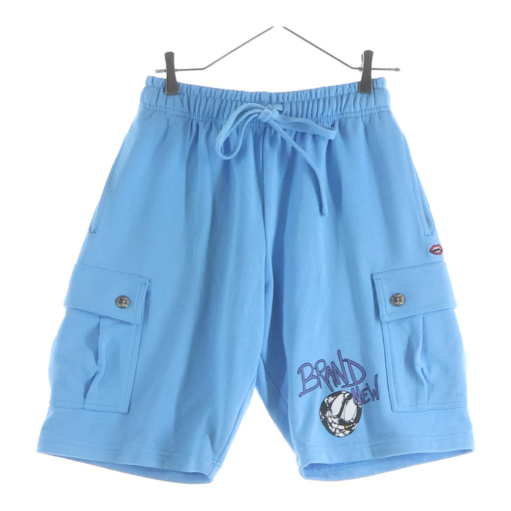 CHROME HEARTS(クロムハーツ) ×MATTY BOY SHORTS マッティボーイ ロゴプリント スウェットショーツ カーゴハーフパンツ ブルー