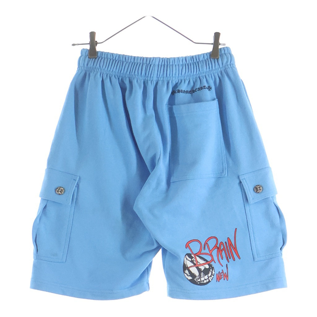 CHROME HEARTS(クロムハーツ) ×MATTY BOY SHORTS マッティボーイ ロゴプリント スウェットショーツ カーゴハーフパンツ ブルー