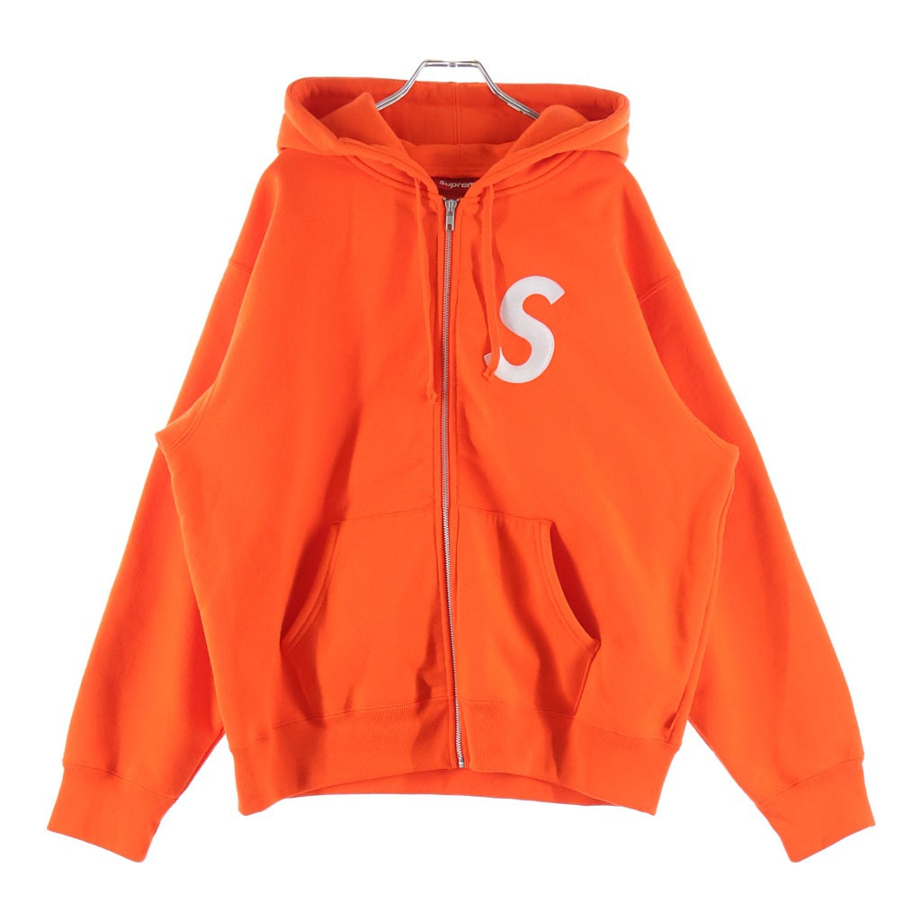 SUPREME(シュプリーム) 24AW S Logo Zip Up Hooded Sweatshirt Sロゴ スウェット ジップアップパーカー オレンジ