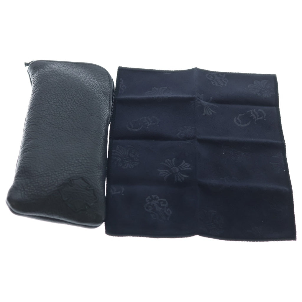 CHROME HEARTS(クロムハーツ) SEE YOU IN TEA BS フレアテンプルウェリントン型眼鏡 アイウェア ブラック/ゴールド
