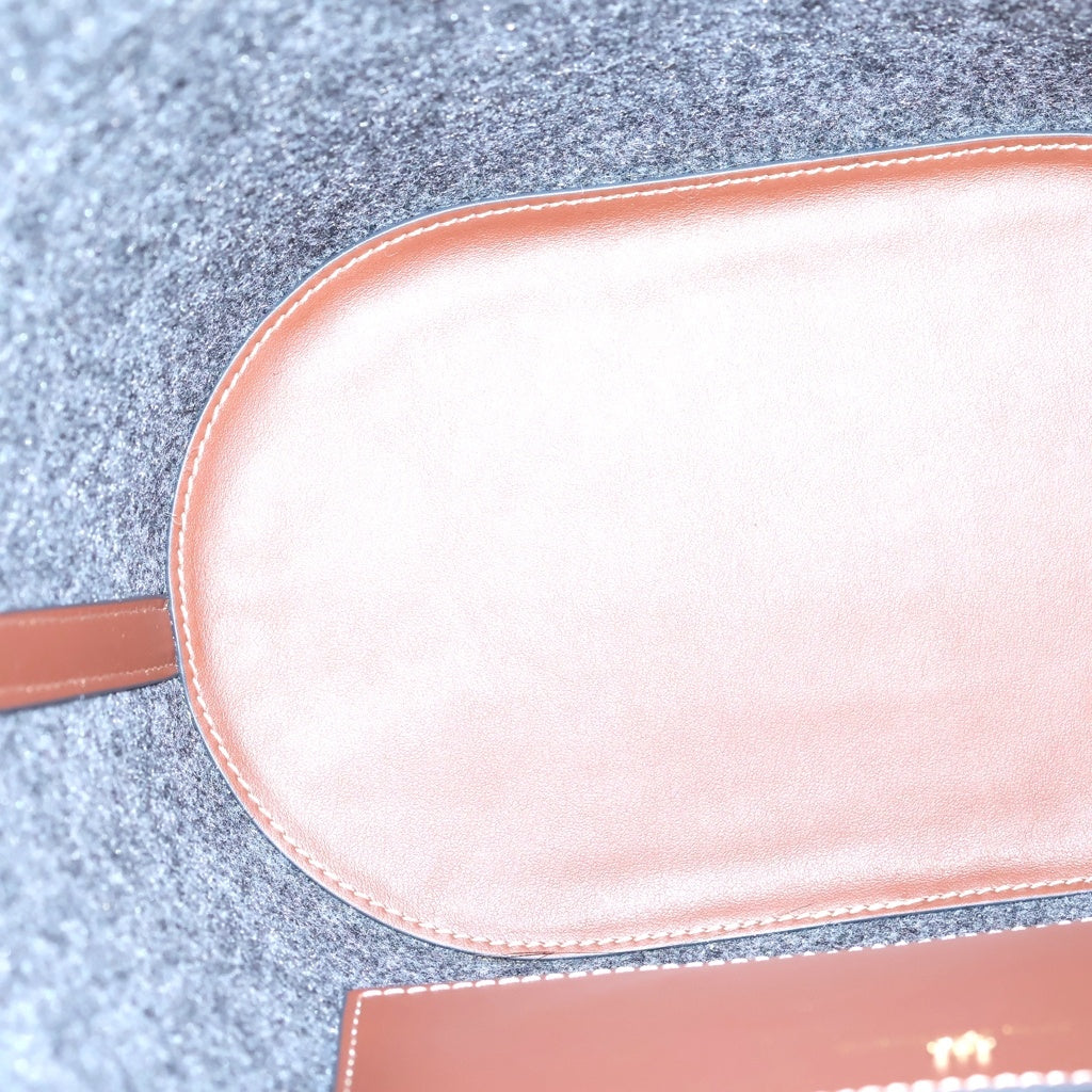 Anya Hindmarch(アニヤハインドマーチ) Tote Small Eyes トートスモールアイズ フェルトトートバッグ グレー/ブラウン レディース