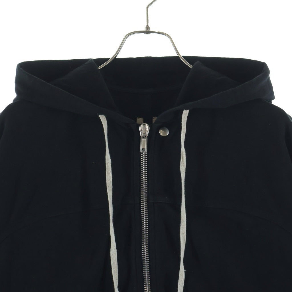 Rick Owens(リックオウエンス) 25SS WINDBREAKER ウインドブレイカー ジップパーカー フーディー ブラック RU01E5241