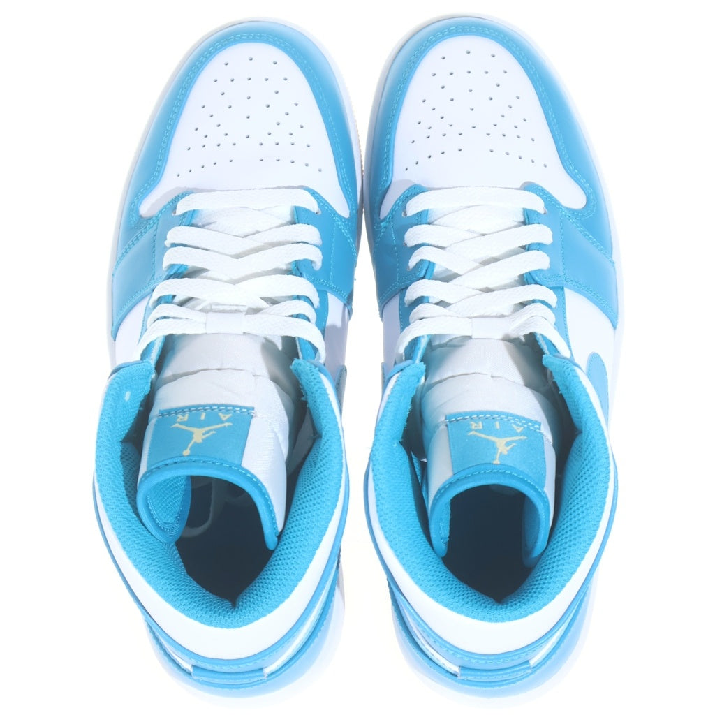 NIKE(ナイキ) AIR JORDAN 1 MIDD AQUATONE DQ8426-400 エアジョーダン1 ミッド アクアトーン ハイカットスニーカー ホワイト/ブルー US9/27cm