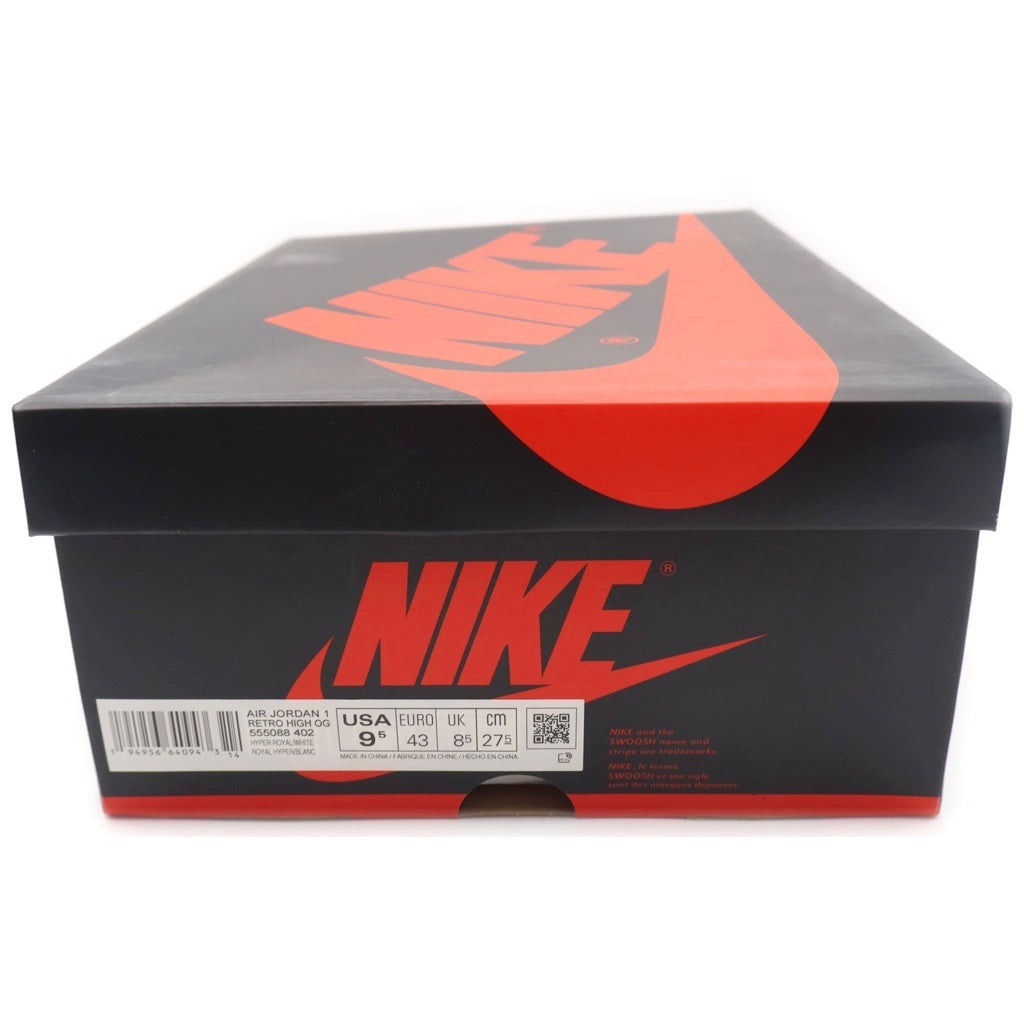 NIKE(ナイキ) AIR JORDAN 1 HIGH OG HYPER ROYAL 555088-402 エアジョーダン1 ハイパーロイヤル ハイカットスニーカー ホワイト/ブルー US9.5/27.5cm