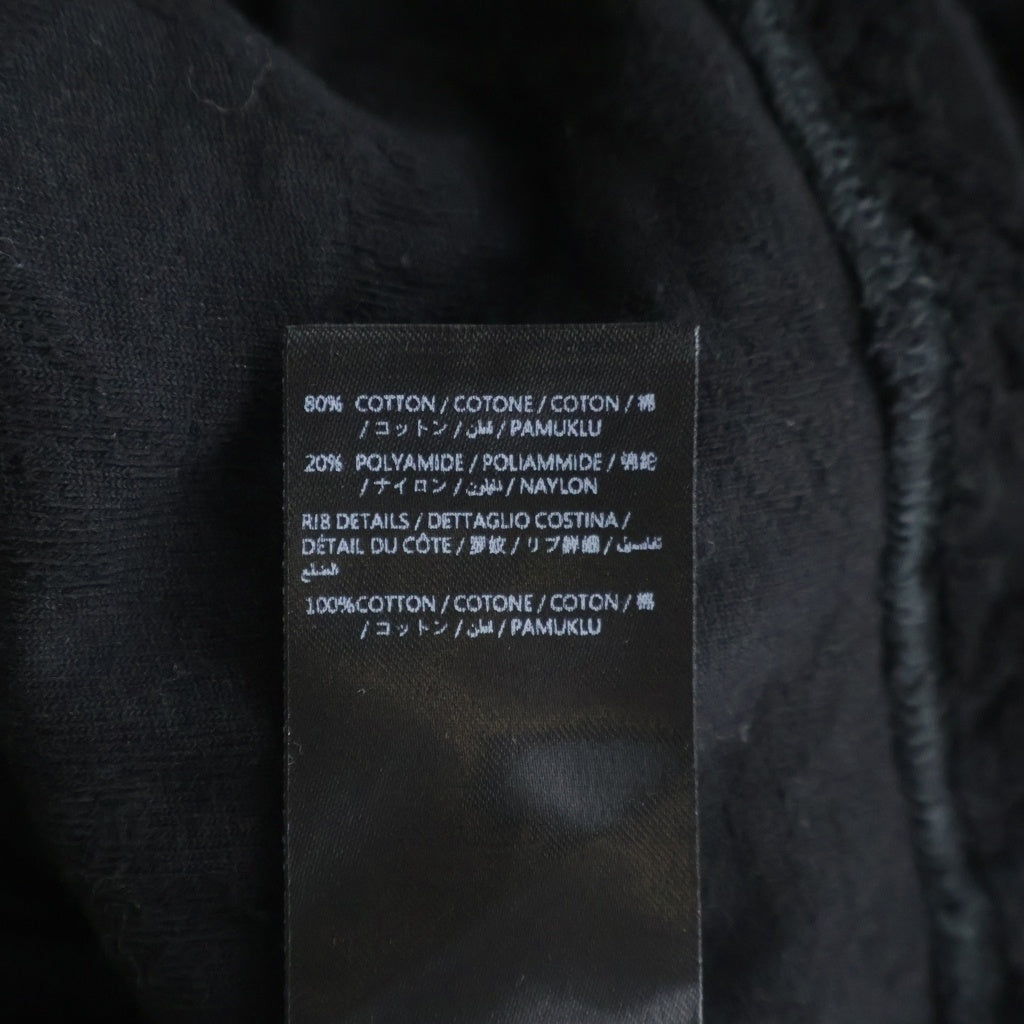 AMIRI(アミリ) MA QUAD テクスチャード 半袖 ポロシャツ ブラック レディース AWJYPO1009