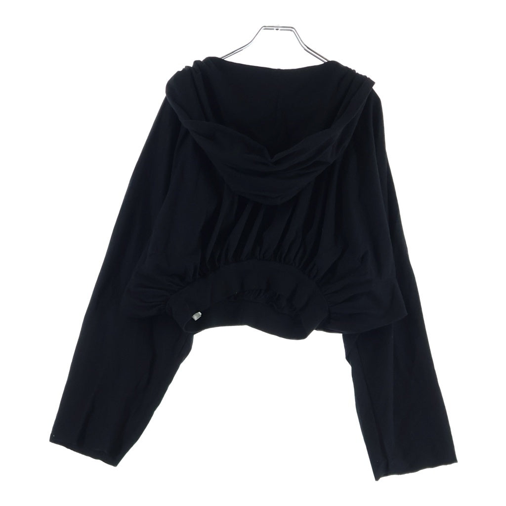 DRKSHDW(ダークシャドウ) CROPPED HOODED TOP クロップド フーディー トップス ブラック レディース DS01F4218-RN