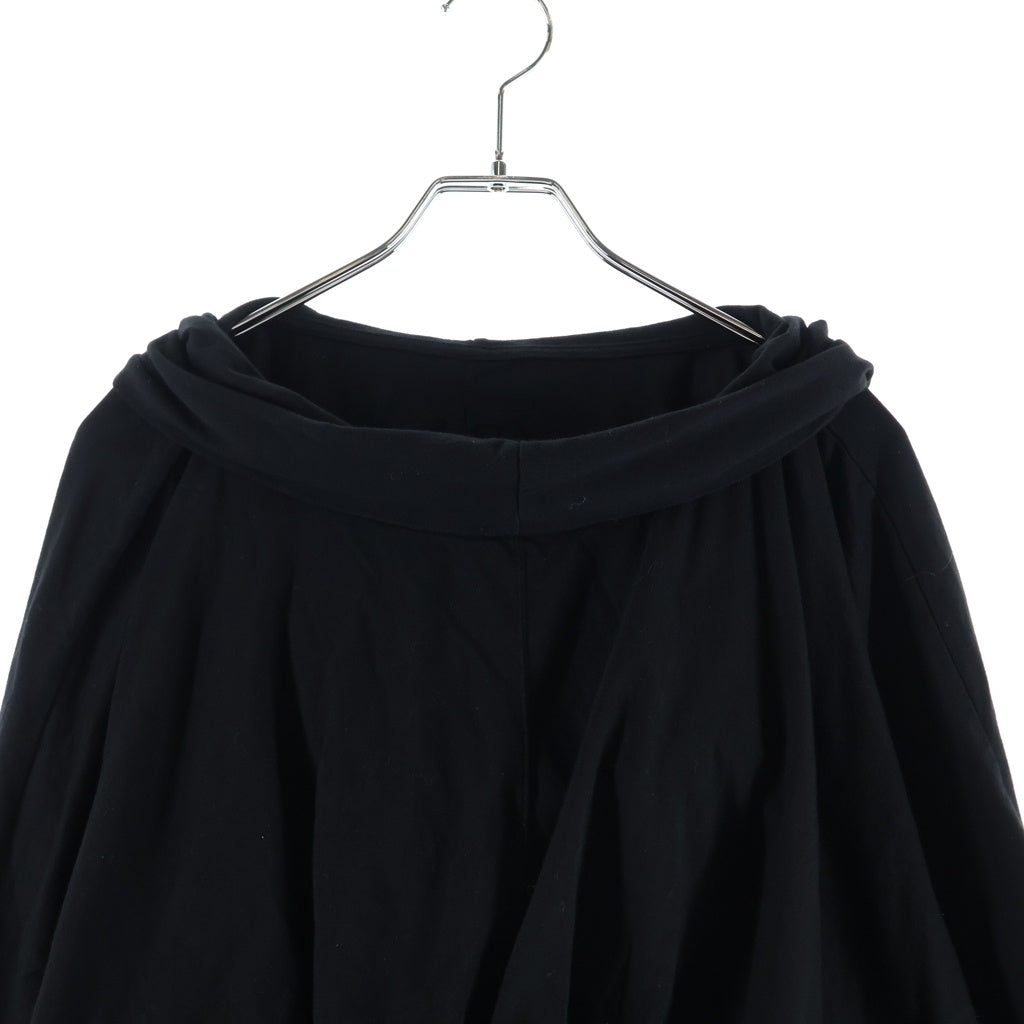 DRKSHDW(ダークシャドウ) CROPPED HOODED TOP クロップド フーディー トップス ブラック レディース DS01F4218-RN