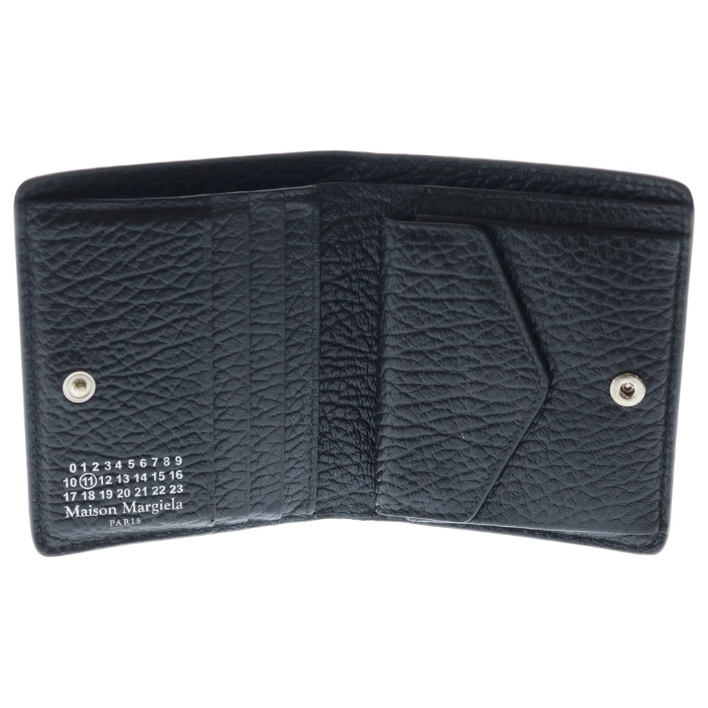 Maison Margiela(メゾンマルジェラ) 4ステッチ 二つ折り財布 コンパクトウォレット ブラック S56UI0140