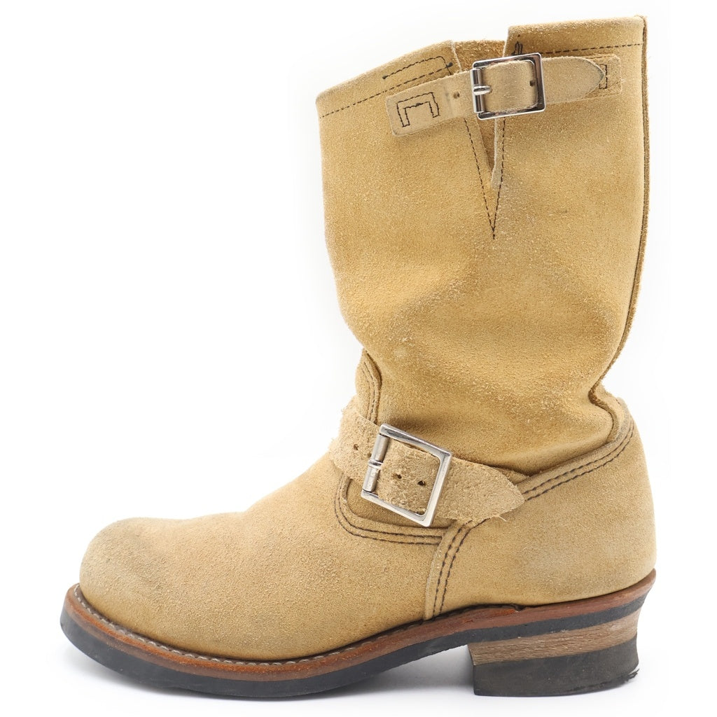 RED WING(レッド ウイング) スウェード エンジニアブーツ ベージュ 8268