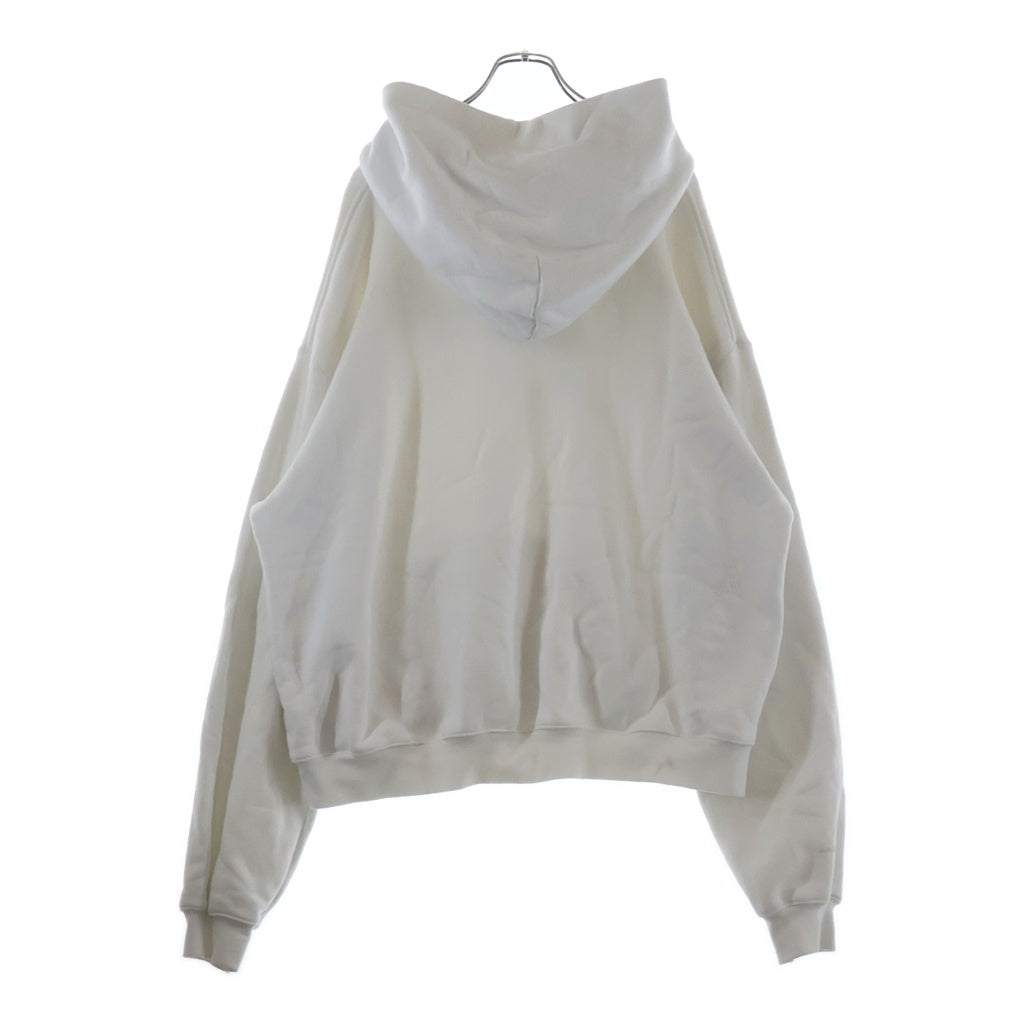 ALEXANDER WANG(アレキサンダーワン) CLASSIC SWEATSHIRT HOODIE WITH LIPSTICK GRAPHIC クラシック リップスティック フーディーパーカー ホワイト