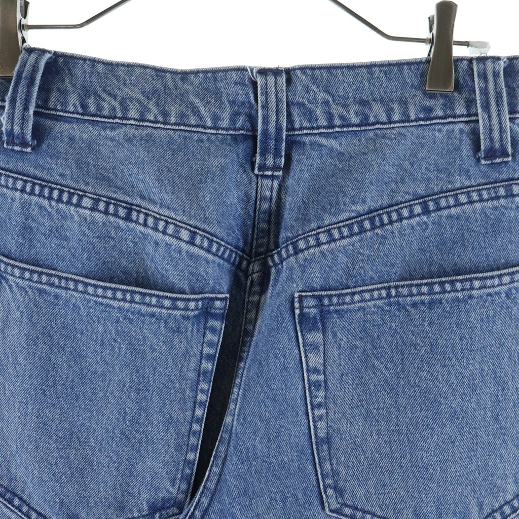 ALEXANDER WANG(アレキサンダーワン) Raver Jean With Belt ベルト ジーンズ デニム ワイド パンツ レディース インディゴ