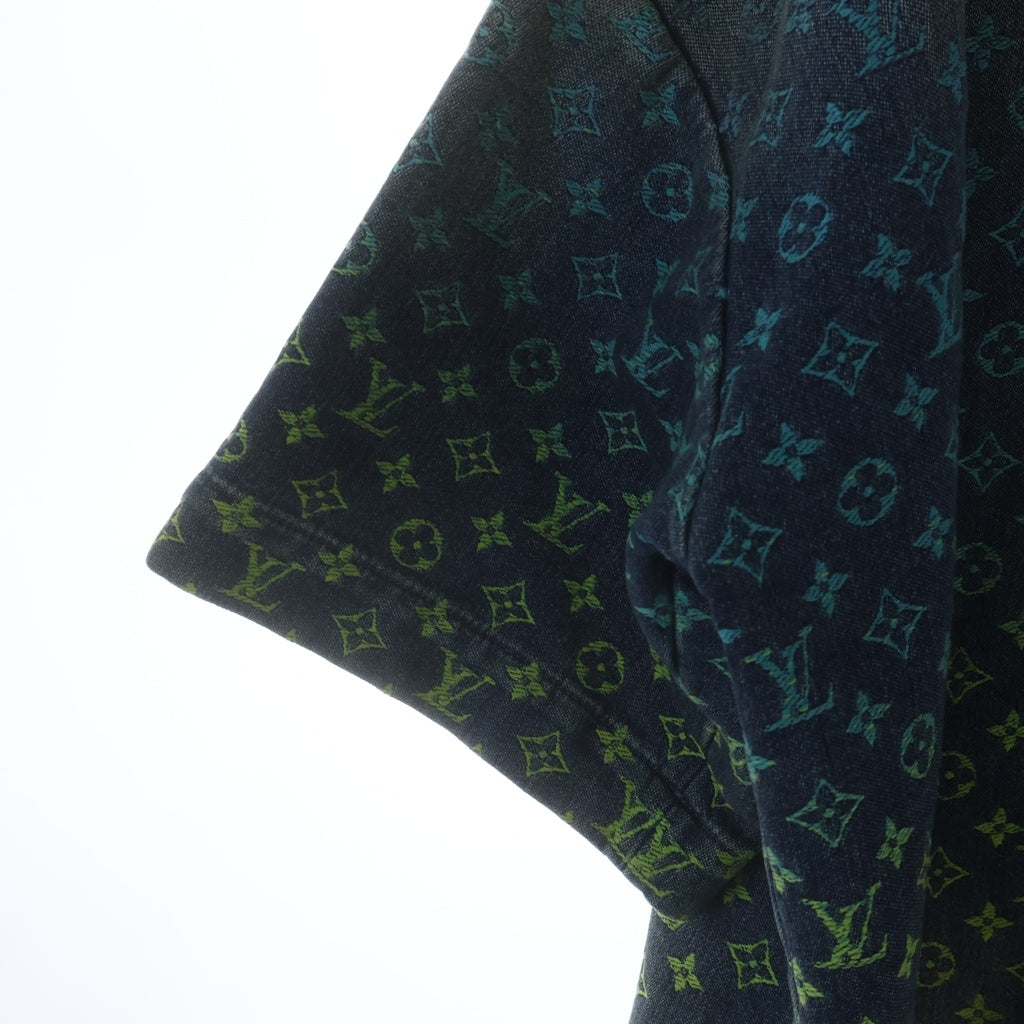 LOUIS VUITTON(ルイヴィトン) 23SS Rainbow Monogram Short Sleeve Denim Shirts RM231 YM4 HOS72X レインボーモノグラム ショートスリーブデニムシャツ 半袖シャツ インディゴ