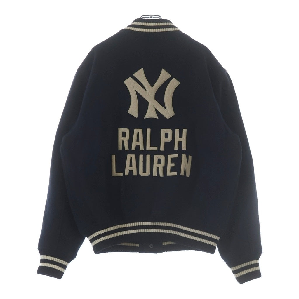 POLO RALPH LAUREN(ポロラルフローレン) 25AW × MLB NEW YORK YANKEES ニューヨークヤンキース ベースボールジャケット スタジャン ネイビー