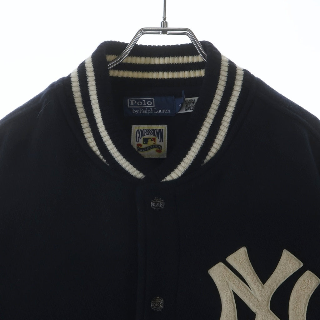 POLO RALPH LAUREN(ポロラルフローレン) 25AW × MLB NEW YORK YANKEES ニューヨークヤンキース ベースボールジャケット スタジャン ネイビー