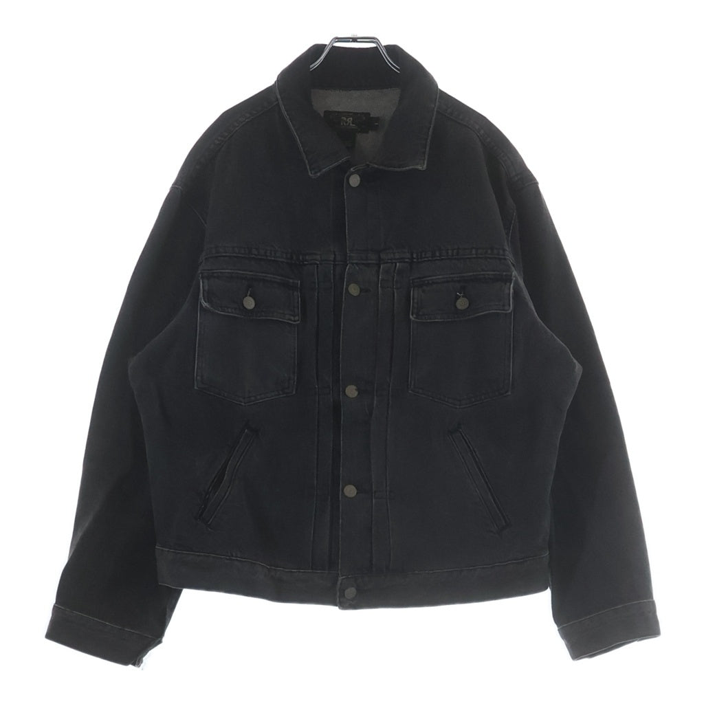 RRL(ダブルアールエル) 90s 三ツ星タグ 先染め ブラック デニム トラッカー ジャケット ブラック