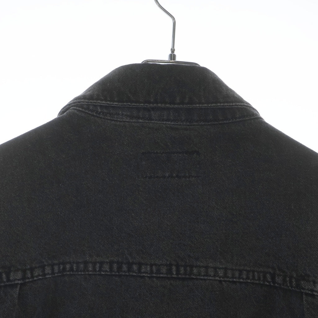 RRL(ダブルアールエル) 90s 三ツ星タグ 先染め ブラック デニム トラッカー ジャケット ブラック