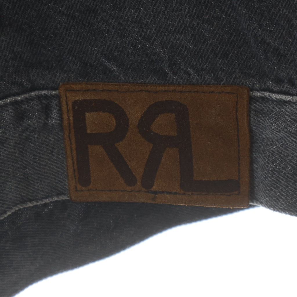 RRL(ダブルアールエル) 90s 三ツ星タグ 先染め ブラック デニム トラッカー ジャケット ブラック