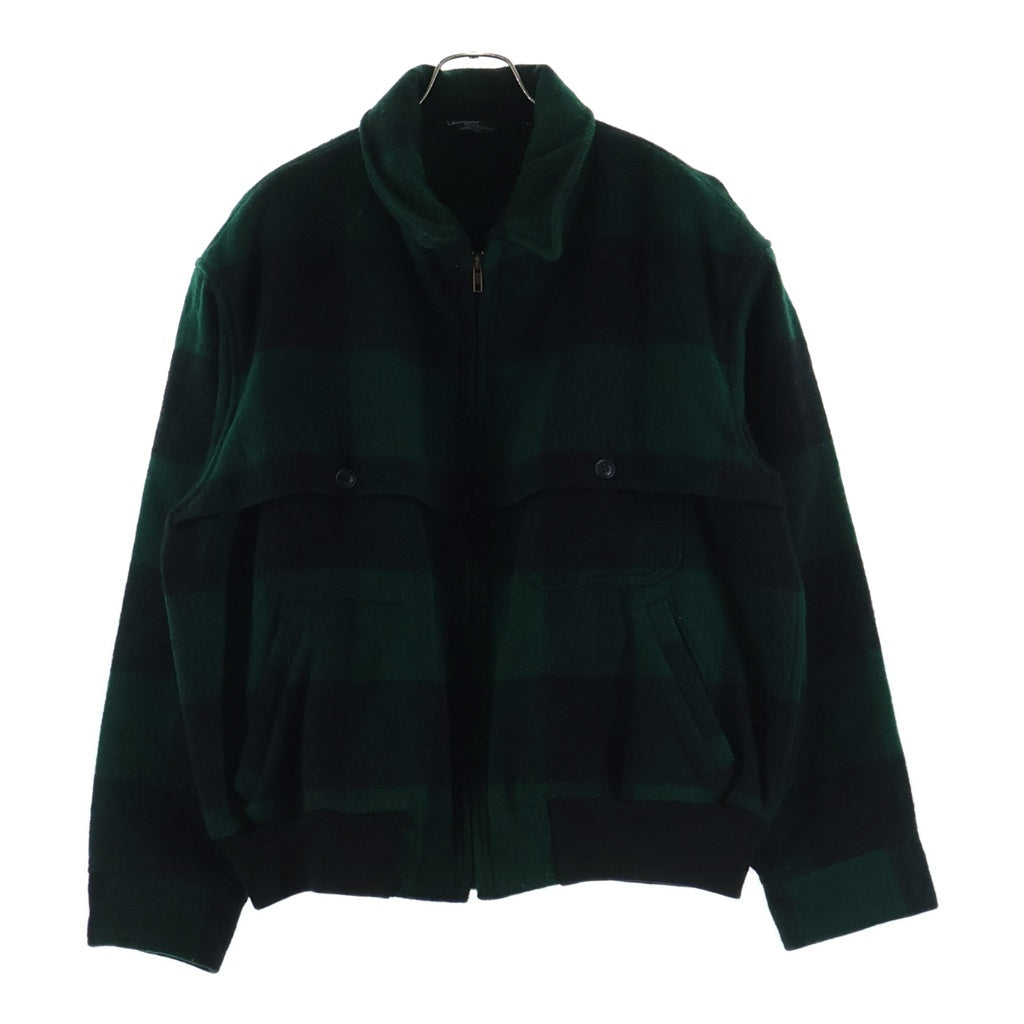 POLO RALPH LAUREN(ポロラルフローレン) 90s ブロック チェック ジップアップ ジャケット ブルゾン グリーン