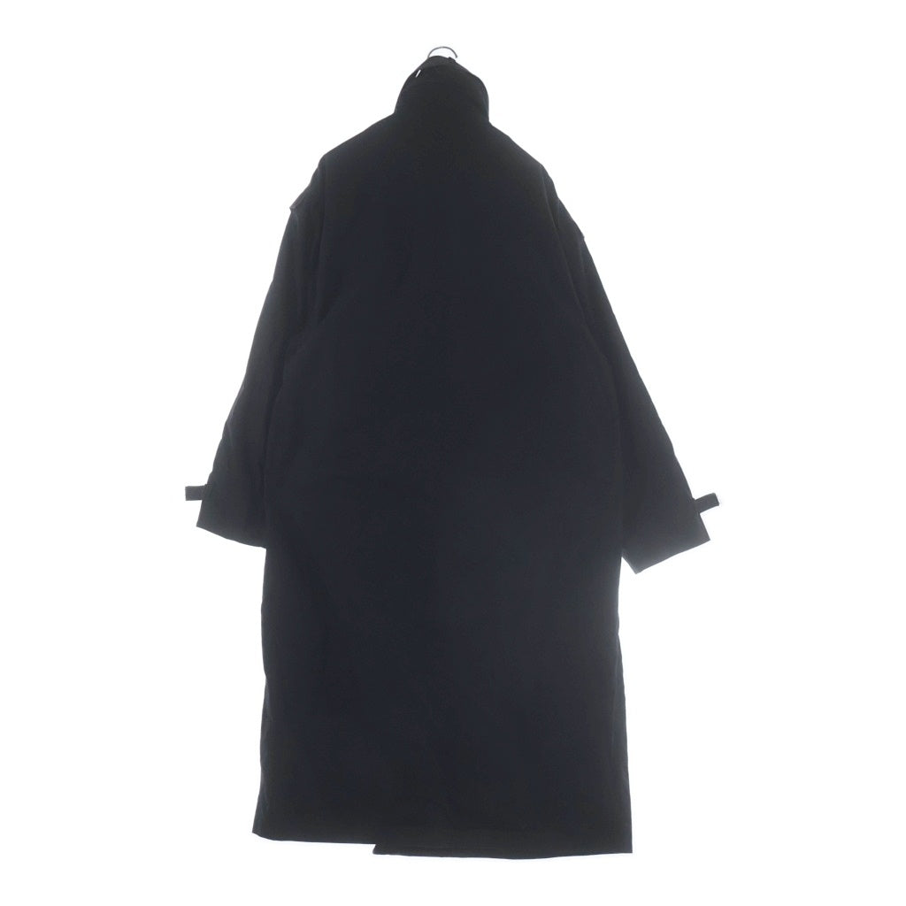 VETEMENTS(ヴェトモン) 19AW INCOGNITO COAT バック刺繍ロゴ ハイネック ロングコート ブラック UAH20JA812