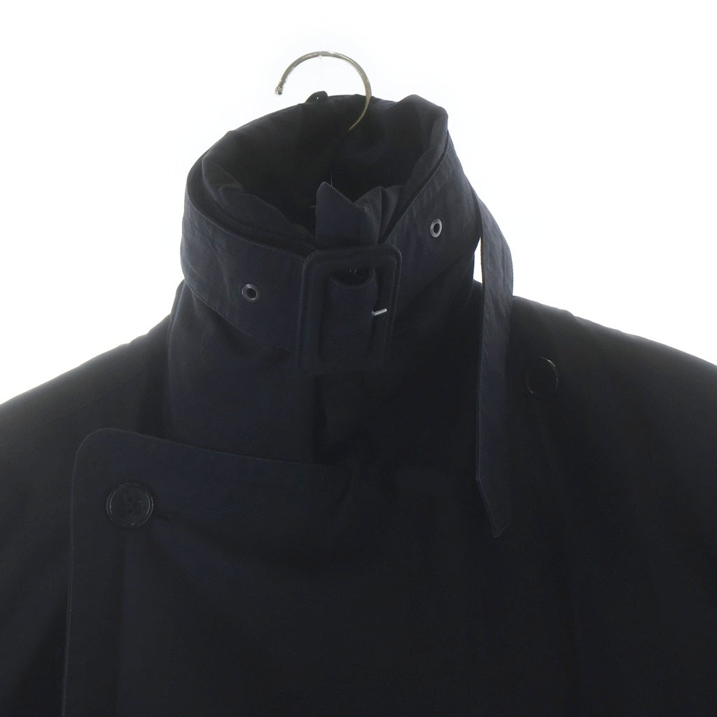 VETEMENTS(ヴェトモン) 19AW INCOGNITO COAT バック刺繍ロゴ ハイネック ロングコート ブラック UAH20JA812