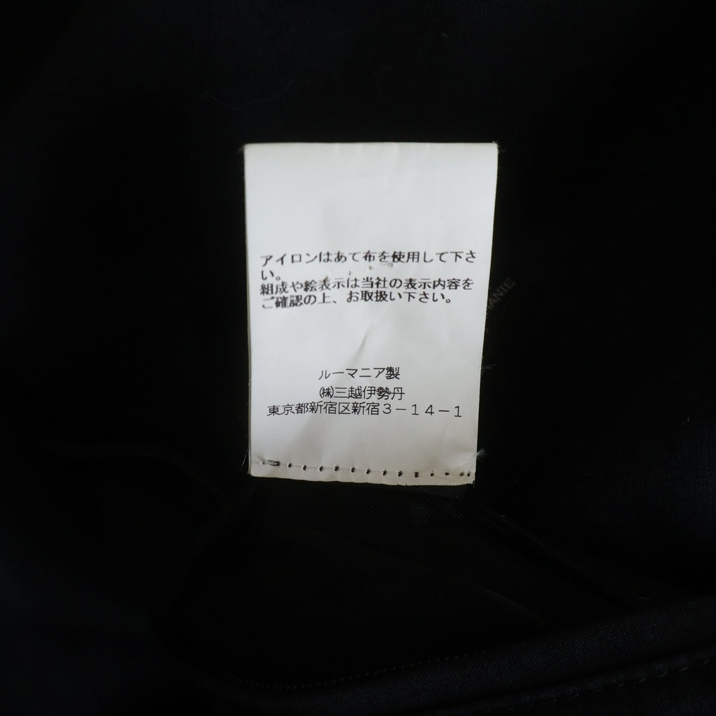 VETEMENTS(ヴェトモン) 19AW INCOGNITO COAT バック刺繍ロゴ ハイネック ロングコート ブラック UAH20JA812