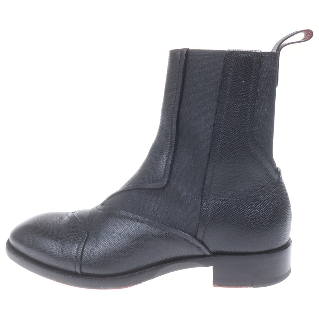 CHRISTIAN LOUBOUTIN(クリスチャンルブタン) BOABI CHELSEA FLAT ボアビ チェルシー フラット レザーブーツ ブラック 3230290