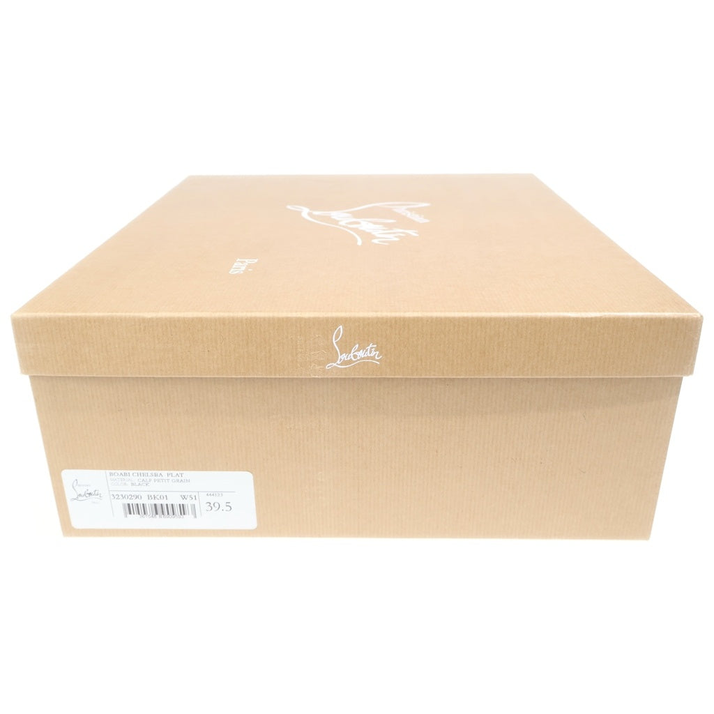 CHRISTIAN LOUBOUTIN(クリスチャンルブタン) BOABI CHELSEA FLAT ボアビ チェルシー フラット レザーブーツ ブラック 3230290