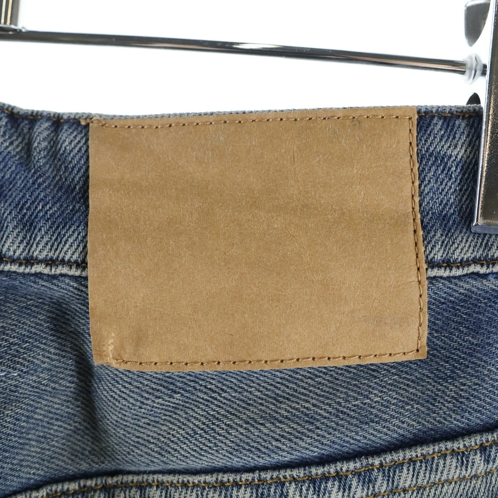 MM6 Maison Margiela(エムエムシックスメゾンマルジェラ) 5ポケット ワイド ダメージデニム パンツ インディゴ SHOLA0014