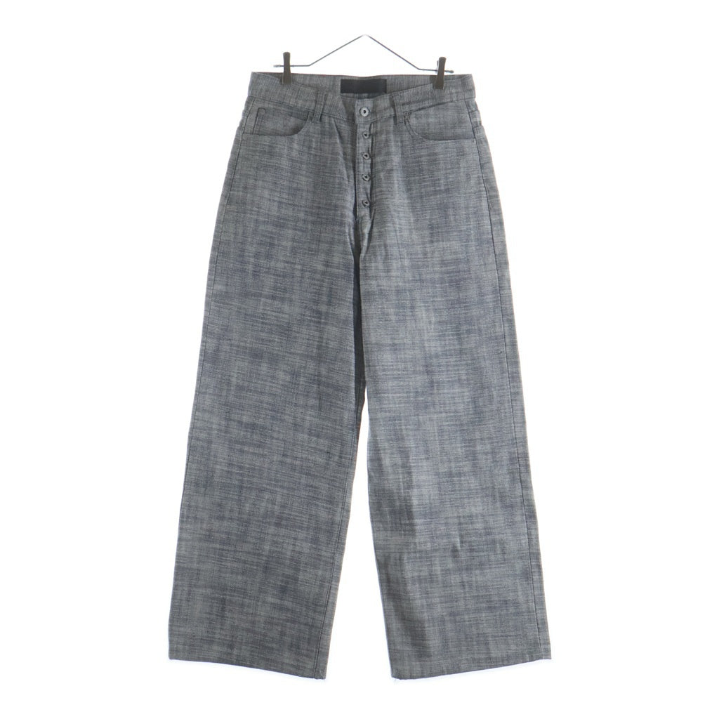 NO/FAITH STUDIOS(ノーフェイスストゥディオス) Japanese Denim リバースデザイン セルビッジデニム グレー