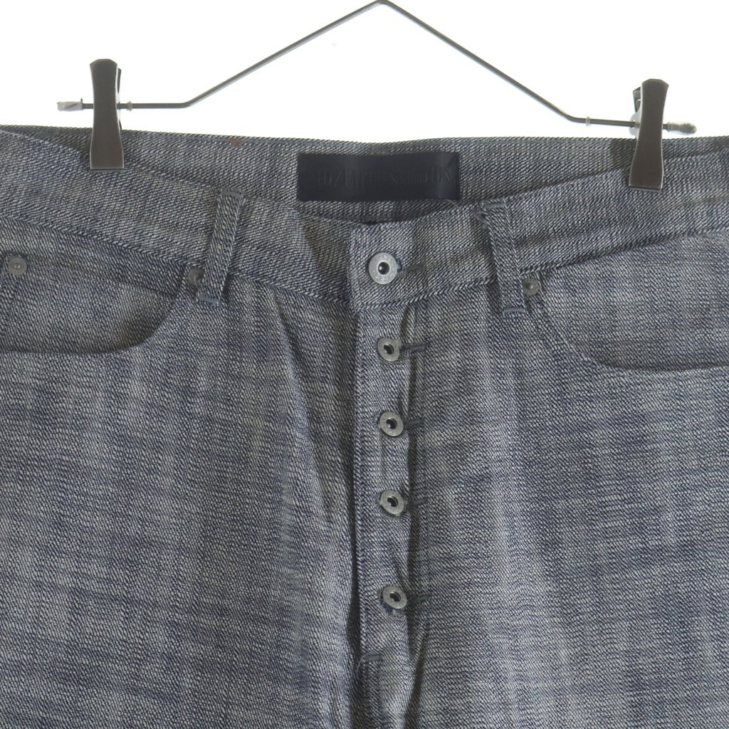 NO/FAITH STUDIOS(ノーフェイスストゥディオス) Japanese Denim リバースデザイン セルビッジデニム グレー