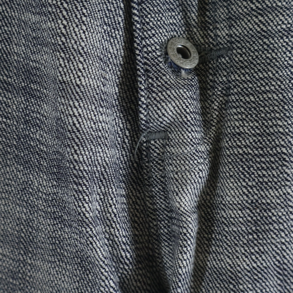 NO/FAITH STUDIOS(ノーフェイスストゥディオス) Japanese Denim リバースデザイン セルビッジデニム グレー