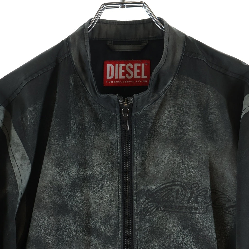 DIESEL(ディーゼル) J-EVERT ナイロンブルゾン フロントロゴ ジャケット グレー A18508