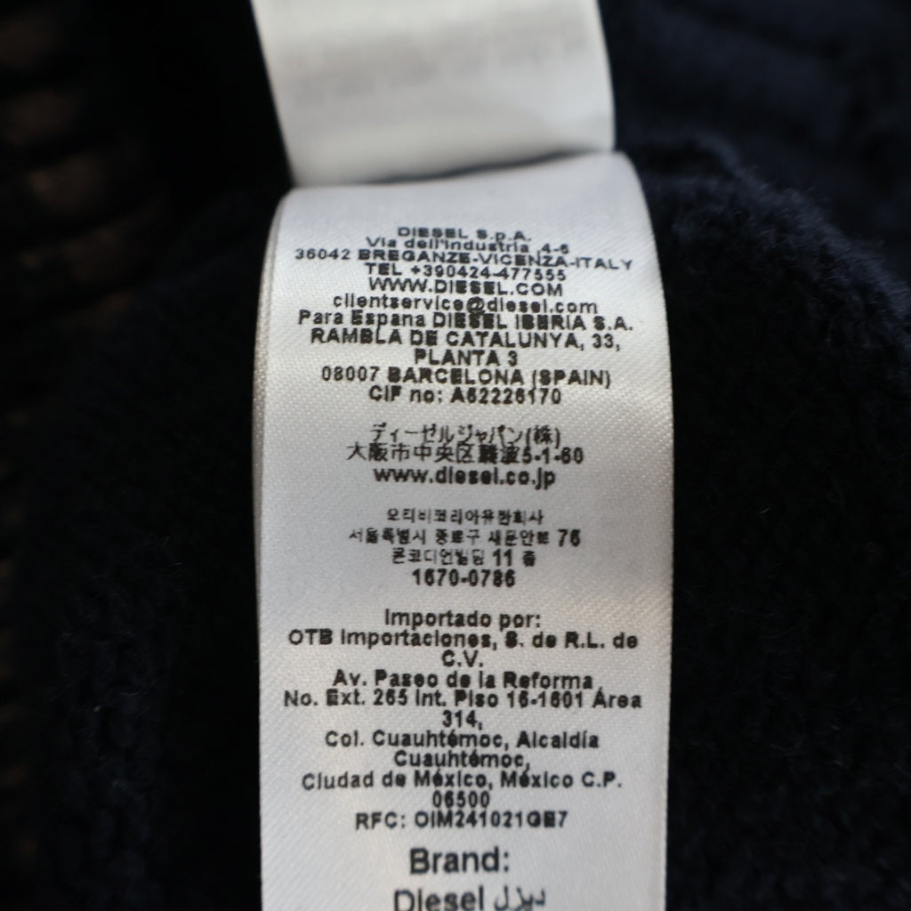 DIESEL(ディーゼル) K-MAXIME ハーフジップ ハイネックニット ネイビー A21399