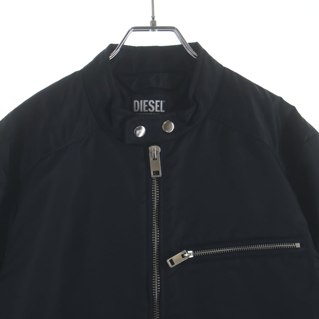 DIESEL(ディーゼル) J-GLORY ナイロン ライダースジャケット ブラック 00SKL8