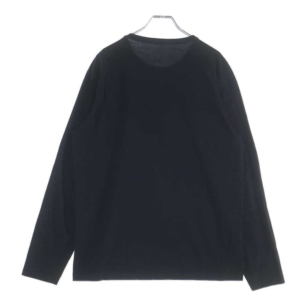 Alexander McQueen(アレキサンダーマックイーン) フロントロゴプリント長袖Tシャツ カットソー ブラック 750668QVZ15
