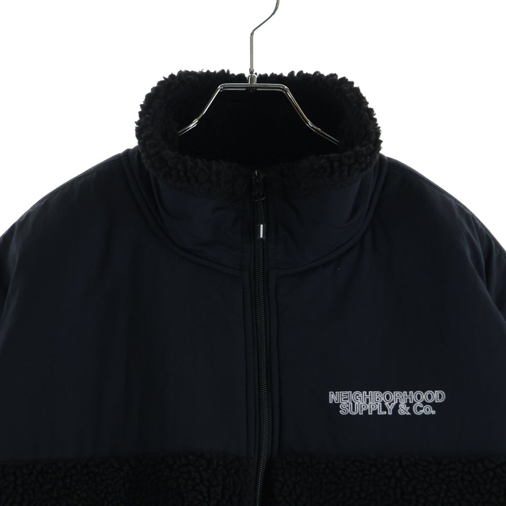 NEIGHBORHOOD(ネイバーフッド) 25AW FLEECE JACKET フリースジャケット ブルゾン ブラック 252SZNH-JKM04